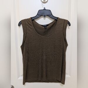 Women's Olive Green Sleeveless Top